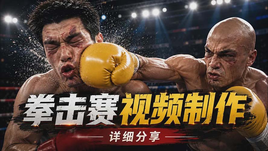 AI拳击对决视频制作全流程：脚本分镜到电影级后期教程