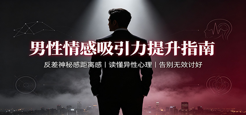 男性吸引力提升：反差神秘感+距离感，读懂异性心理，告别无效讨好