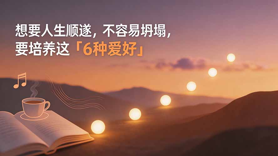 人生顺遂不坍塌的6种爱好:运动、沉浸、构建、表达、连接、赚钱 人生顺遂不坍塌的6种爱好:运动、沉浸、构建、表达、连接、赚钱