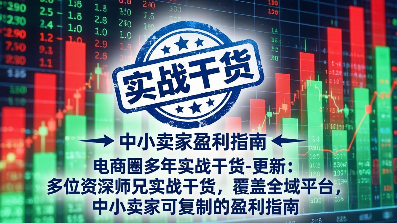 电商圈实战干货2026：全域平台爆款打造与流量获取盈利指南