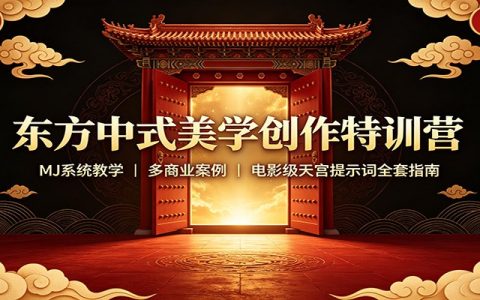 东方中式美学MJ系统教学：天宫电影级提示词，含商业案例与国风素材