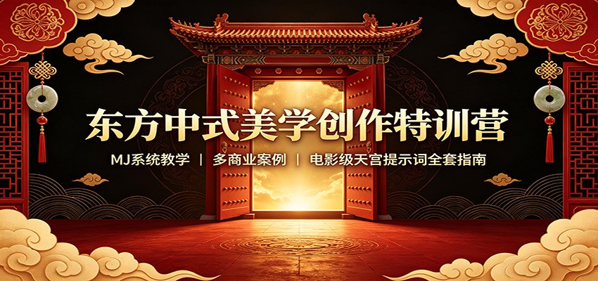 东方中式美学MJ系统教学:天宫电影级提示词,含商业案例与国风素材 东方中式美学MJ系统教学:天宫电影级提示词,含商业案例与国风素材