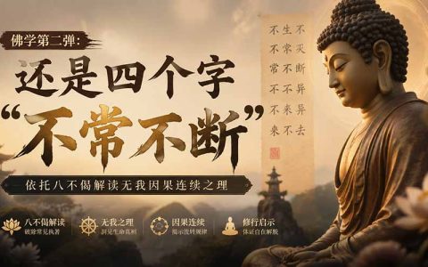付费文章：佛学第二弹不常不断解读八不偈，悟透无我因果连续之理