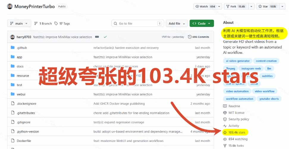 AI短视频一键生成神器MoneyPrinterTurbo，输入主题自动配音字幕