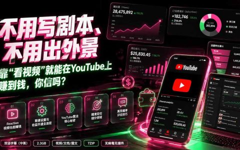 不用出镜不用写脚本，看视频做Reaction就能在YouTube赚美金