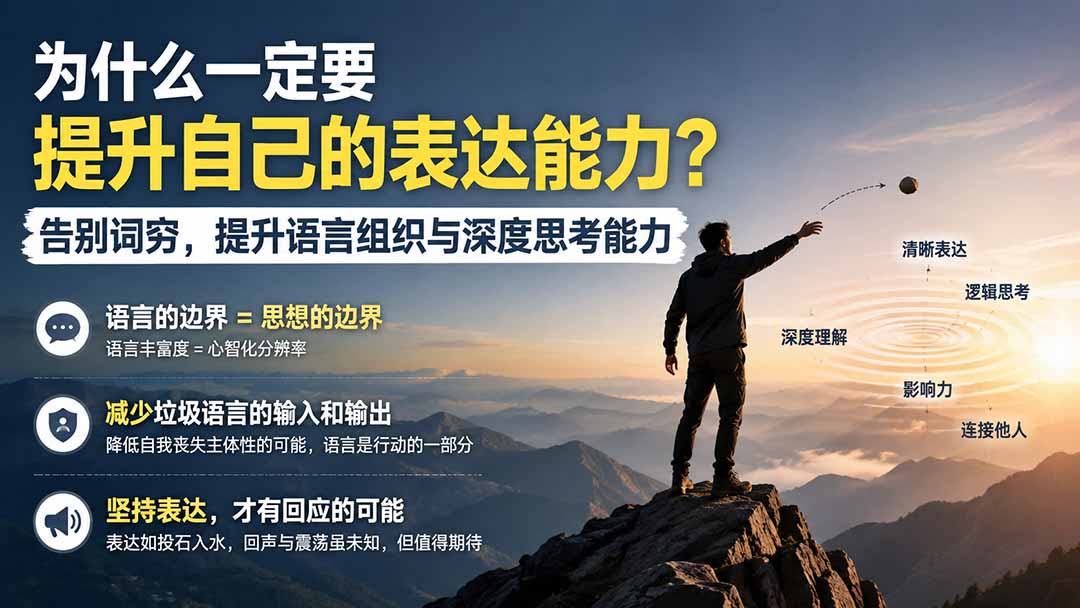 2026 提升表达能力告别词穷：语言组织与深度思考训练法