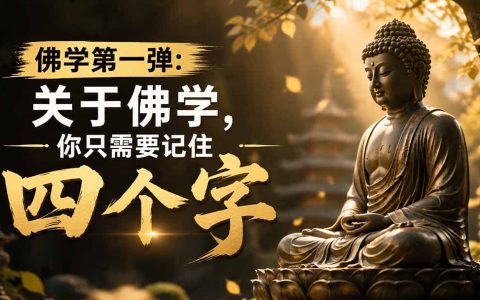 佛学入门核心：记住这四个字，搞懂所有佛学概念与逻辑框架