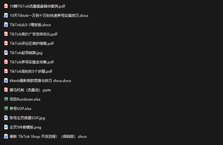 2026TikTok海外掘金实战课：养号SOP+爆款公式+投流测款+Shop开店全链路