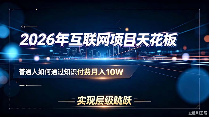 2026年知识付费项目赚钱玩法，普通人副业变现10W的卖铲人思维