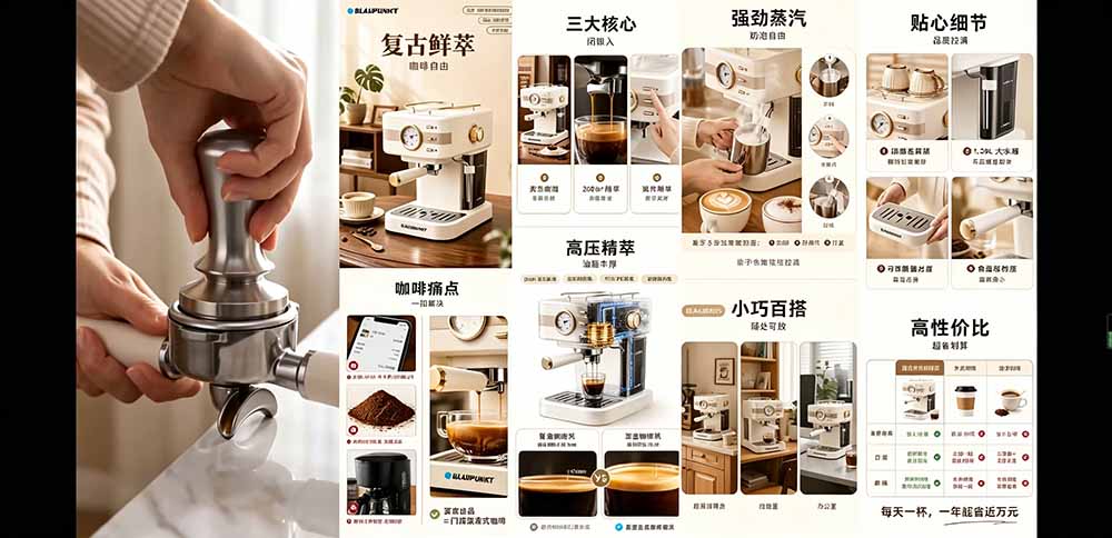 AI一键生成电商详情页+产品视频，豆包即梦SD等AI工具实战教程