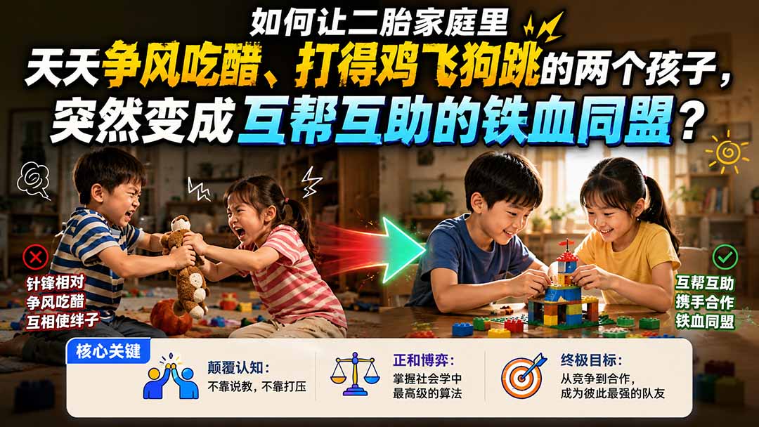 2026 二胎争宠内耗?用正和博弈把鸡飞狗跳变铁血同盟 2026 二胎争宠内耗?用正和博弈把鸡飞狗跳变铁血同盟