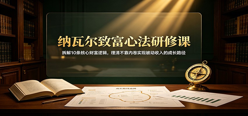 纳瓦尔致富心法拆解：10条财富逻辑，普通人搭建被动收入与个人价值提升指南