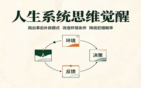 人生系统思维：告别事后补救，用环境设计降低犯错概率