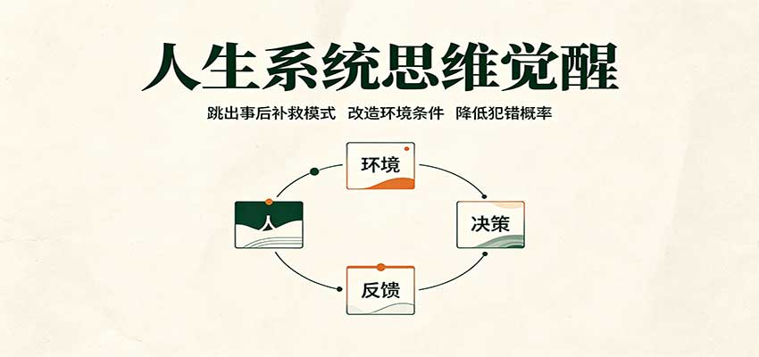 人生系统思维：告别事后补救，用环境设计降低犯错概率