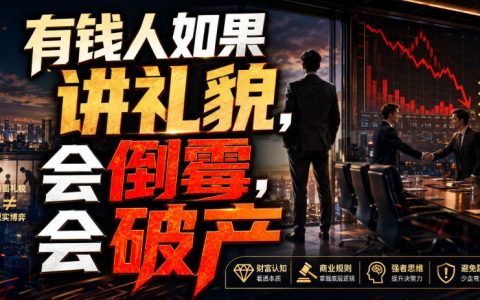 有钱人讲礼貌会破产？赚钱是冒犯的艺术，低收入人群慎入