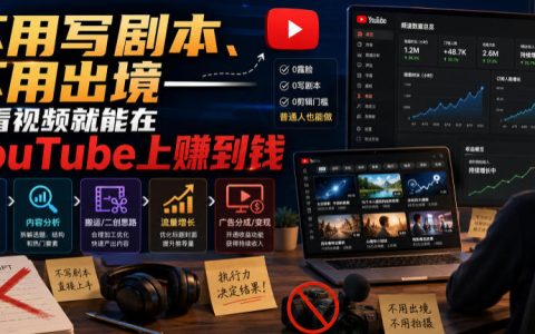 靠看视频赚钱？Reaction反应视频频道0基础变现课