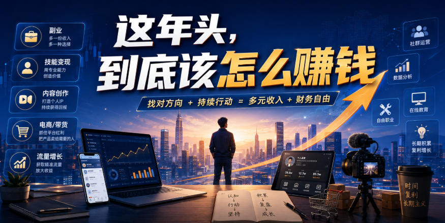 2026 这年头到底该怎么赚钱？个人赚钱门路与实操指南