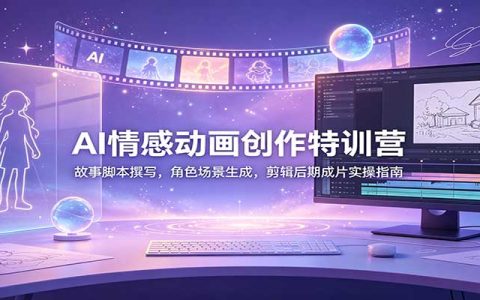 AI情感动画制作全攻略：故事脚本分镜+角色场景生图+剪映后期实操