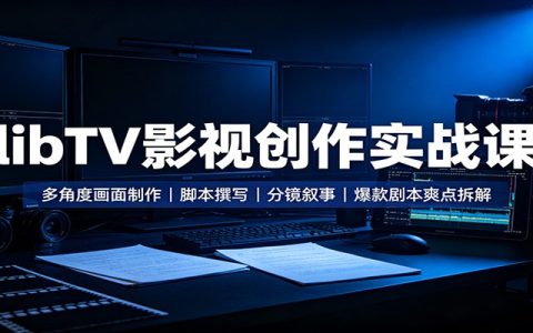 libTV影视创作实战课：多角度画面制作，脚本撰写，分镜叙事，爆款剧本爽点拆解