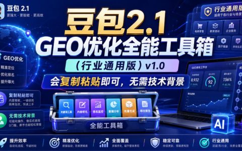豆包2.1 GEO优化工具箱：60条提示词全链路诊断到复盘，AI搜索排名提升神器