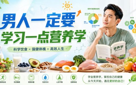 男人必学营养学：蛋白质碳水脂肪摄入量速查与身体自查指南