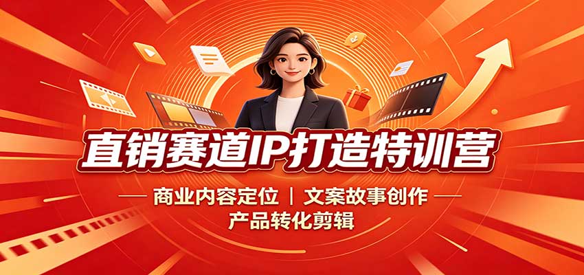 直销5.0短视频IP成交系统：商业定位+文案故事+剪映剪辑实操