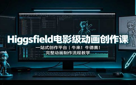 Higgsfield电影级动画创作课，一站式平台完整制作流程教学