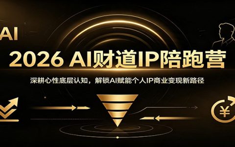 2026AI财道IP陪跑营：心性认知+AI智能体数字人，赋能个人IP变现新路径