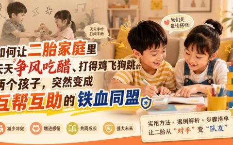 2026 二胎争宠怎么解决？用正和博弈让俩娃从互掐变同盟