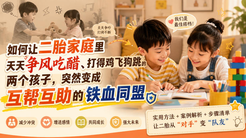 2026 二胎争宠怎么解决？用正和博弈让俩娃从互掐变同盟
