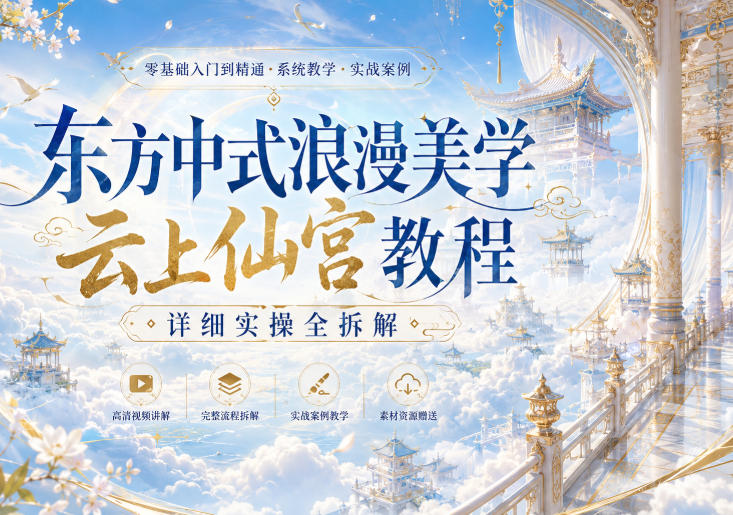 2026 东方中式浪漫美学云上仙宫教程，详细实操全拆解