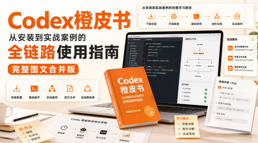 Codex橙皮书全链路实战指南：从安装到案例的AI开发工具手册