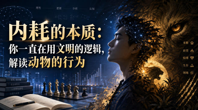 内耗的本质：用动物性逻辑解读行为，摆脱人性误区与生存本能冲突