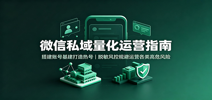 2026 微信私域量化运营指南：账号矩阵搭建与风控避坑实战