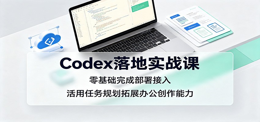 Codex零基础实战课:部署接入到Excel/PPT自动生成,办公创作提效 Codex零基础实战课:部署接入到Excel/PPT自动生成,办公创作提效
