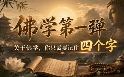 佛学入门核心：记住这四个字，搞懂概念与逻辑，告别玄学空谈
