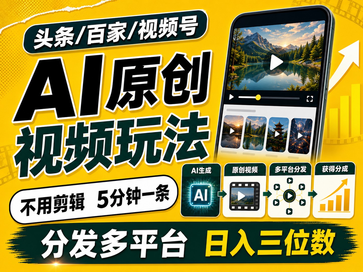 2026年AI视频搬运新玩法,5分钟原创一条多平台赚4份收益 2026年AI视频搬运新玩法,5分钟原创一条多平台赚4份收益