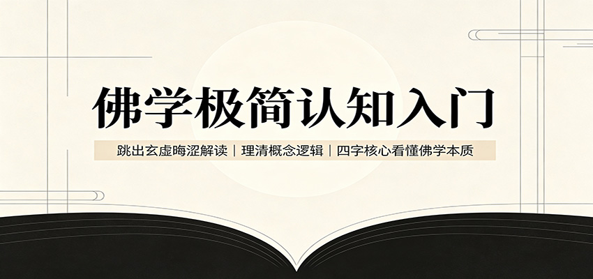 佛学入门核心四字要义：理性逻辑拆解玄虚，建立清醒认知框架