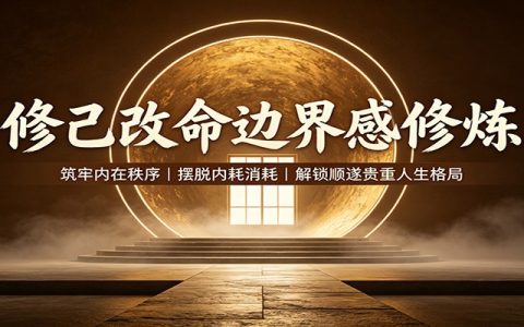修己改命：边界感修炼课，告别心软内耗，建立内在秩序，解锁顺遂人生