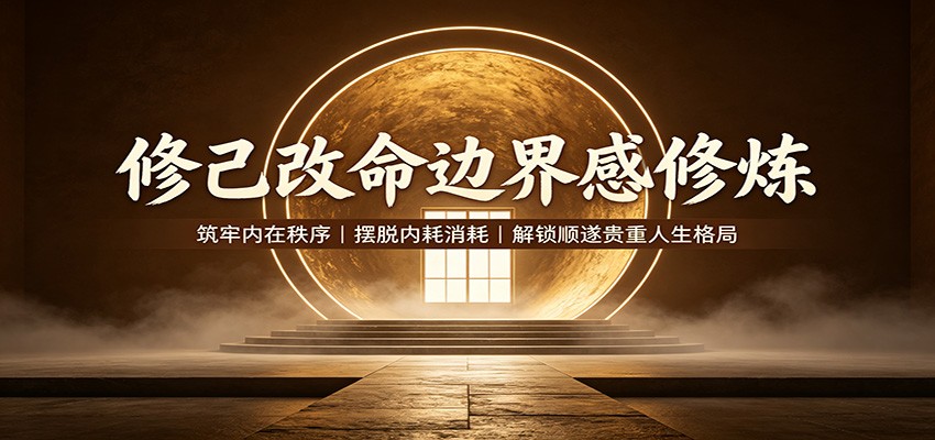 修己改命：边界感修炼课，告别心软内耗，建立内在秩序，解锁顺遂人生