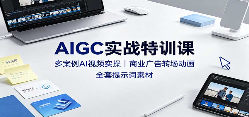 AIGC实战特训课：AI视频制作教程，即梦Seedance商业广告转场动画实操