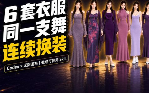 2026 AI换装视频制作教程：同一支舞6套衣服按顺序切换