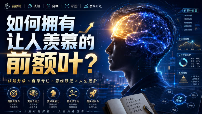 如何拥有让人羡慕的前额叶？前额叶训练方法与应用场景指南