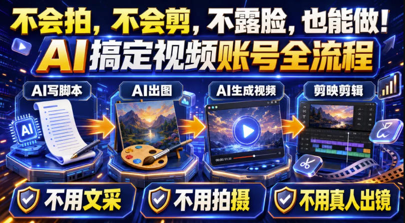 AI短视频起号实战：45天涨粉12W，一条广告8500步骤，AI工具全流程变现