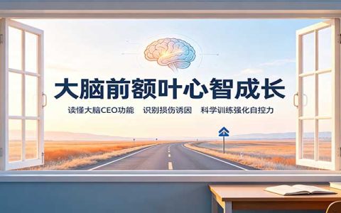 前额叶训练指南：大脑CEO自控力提升，科学修复熬夜压力损伤，情绪管理理性决策