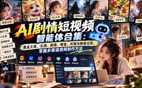 AI智能体短视频制作教程：文案生图剧情全流程，多赛道视频工作流