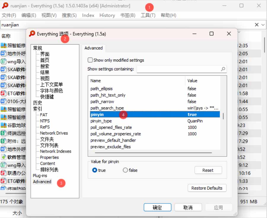 Everything电脑文件搜索工具｜极速秒搜+拼音全文搜索+系统插件必装