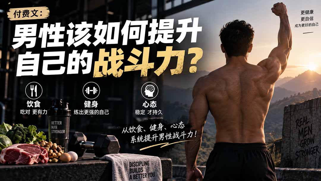 男性提升战斗力必看：饮食健身心态三大核心方法全解析