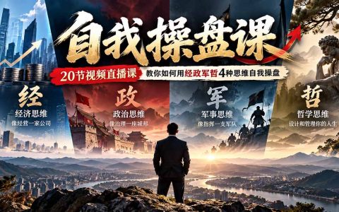 经政军哲4种思维自我操盘课，20节视频直播教你人生设计