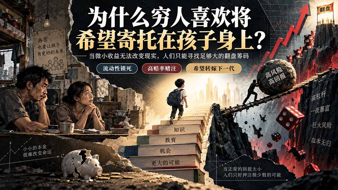 2026 穷人为什么爱逼孩子翻身？底层流动性锁死的真相